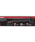 Economy Adjustable Knee Kicker in packaging, black finish, aluminum and steel construction, length 19–23in, visible on box
