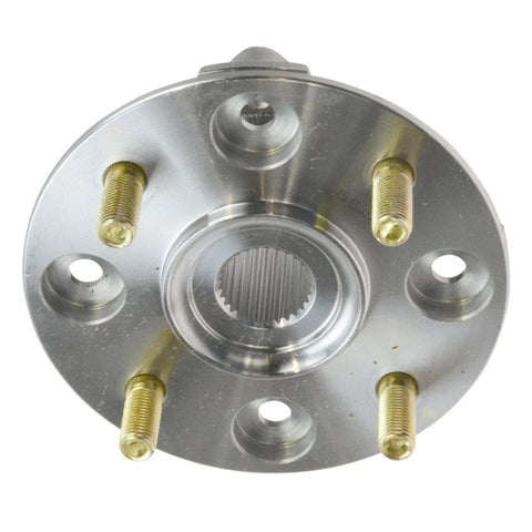 Heavy Duty Front Wheel Bearing Hub Assembly Pair With Preloaded Bearings And Integrated Studs for Honda Accord, close-up view, steel material.
