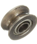 Five Pcs High Grade Heavy Duty V Groove Guided Pulley Set With Sealed Rails And Precision Ball Bearings close-up of a precision ball bearing.