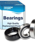 High Performance Bearing And Seal Kit For Maytag Washer Tub Repair, includes two steel bearings and one rubber seal.