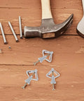 Drywall Anchors For Screws Kit 50 Piece Set Heavy Duty Plastic Butterfly Anchors With Steel Screws shown with tools
