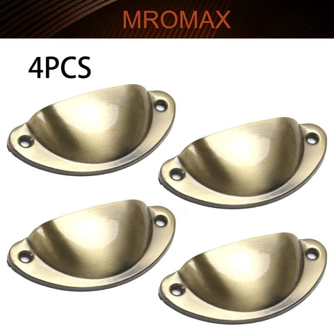 Snag A Win With These Next Level 4 Piece Iron Cup Pulls That Bring Fresh Vintage Shell Energy To Your Kitchen Cabinets Or Dresser Drawers While Delivering Insanely Sturdy Performance And A Sleek Brushed Bronze Look That Makes Your Space Pop. Set of 4 brushed bronze cup pulls.