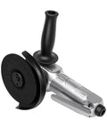 5 Inch Pneumatic Angle Grinder Hits 11000 RPM For Metal Cutting And Polishing In The Garage With A Lightweight Composite Body.