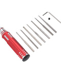 Straight Up Reliable Tungsten Steel Model Scriber With Seven Ultra Fine Blades For Slick Line Cutting Scale Kits Bonsai Trimming And Hella Detailed Hobby Crafts on a white background.