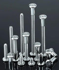 Ten Pack 1 4 20 X 1 1 2 Inch Flat Head Binding Screws Paired With Matching 1 4 5 8 Binding Nuts Crafted From Tough As Nails 18 8 304 Stainless Steel