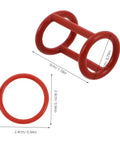 Six Pack Silicone Ice Cream Maker Sealing Rings Replacement Gasket Set For Home And Pro Use Leakproof Valve Seal High Elasticity Fit Easy Install Durable, red silicone ring, 2.4cm