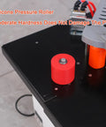 Portable Edge Bander For Woodworking With Speed Control Pro Grade Edge Banding Machine silicone pressure roller close-up
