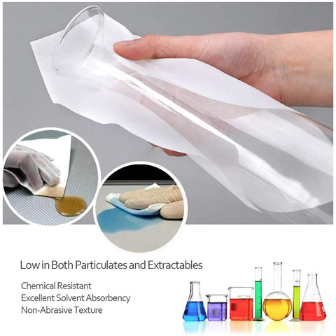Front view of AAwipes Cleanroom Wipes, 4x4 inch cellulose/polyester nonwoven wipe