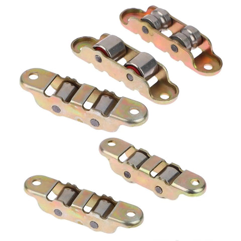 Boss Level Heavy Duty Stainless Steel Sliding Door Wheels Double Groove Roller Pulley Bottom Track Hardware set of pulleys