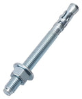 Three Eighths Inch Diameter Wedge Anchors Set, Three And Three Quarters Inch Length, Eight Pack, Heavy Duty Zinc Plated Fasteners For Cement Concrete Brick And Masonry, Pre Assembled With Nut And Washer For Quick Installation