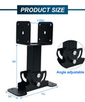 Beefed Up Heavy Duty Adjustable Patio Roof Riser Bracket with dimensions and angle adjustability for 4x4 and 4x6 lumber, ideal for pergolas.