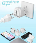 Grounded Type G Travel Plug Adapter Set 3 Pack For UK Ireland Hong Kong UAE And More Universal Compatibility For Most Sockets