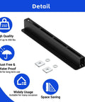 Detail view of Six Pack Overhead Storage Rack For Garage Ceilings showing black iron rack with mounting hardware