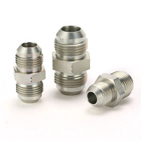 100 Pcs 1J 10 JIC Male Adapters Pipe Connectors For Hydraulic Hose Fittings Durable Steel Quick Connectors For High Pressure Fluid And Air Lines Heavy Duty