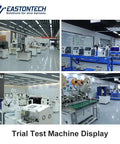 Display of multiple Heavy Duty Automatic Wire Stripping Machines For Copper Cable in a trial test environment.