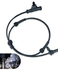 Left Rear Wheel Speed Sensor ABS for Cars, Durable Anti Lock Brake Sensor, OEM Replacement for Heyue Models, Black.