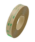 Dual Lock Low Profile Reclosable Fastener Tape 5/8 Inch By 10 Feet Clear roll showing strong adhesive for DIY mounting.
