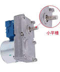 Straight Up Heavy Duty 220V AC Synchronous Gear Motor With Beefy Torque Output And A Compact Round Shaft Design That Powers Heavy Loads At A Steady 2 Rpm, showcasing round shaft.