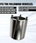 Axle Nut Socket Spindle Nut Socket for Half Inch Drive J37763 Tool with compatibility list for specified vehicles
