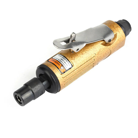 Heavy Duty Pneumatic Air Die Grinder Built Like A Badass Shop Workhorse For Crushing Steel Fabrication Tasks And Yielding Flawless Ground Edges Without Fail Professional Grade Performance close-up view showcasing metallic finish and ergonomic design.