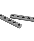 Top Shelf Stainless Steel Threaded Plate With Five Hole Grid For Screw Fixing Fasteners, two sturdy plates for load distribution.