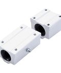 Pro Grade Linear Rolling Bearings Two Pack SCS20LUU SCS6UU SCS16LUU SCS20UU Ideal for CNC Parts and 3D Printer Upgrades High Precision Rock Solid Linear Guides for Precision Machine Tools. Two silver linear bearings with mounting holes for CNC rods