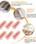 Six Piece Plastic Underwear Organizer Box For Drawer Dividers And Sock Keeper keeps your lingerie tidy with sturdy compartments.