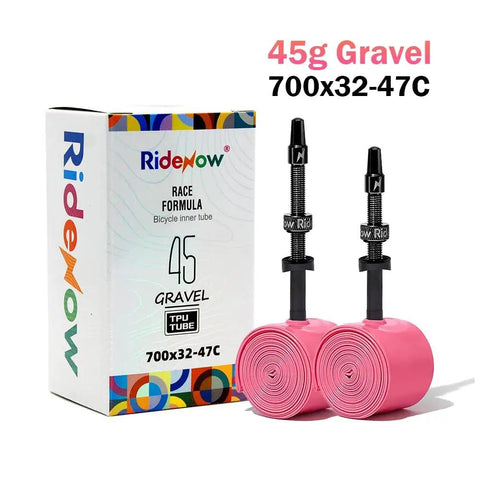 2 Pack Ultra Light TPU Road Bike Tubes For 700x18-32C And 32-47C With Metal Presta Valve And Removable Valve Core, Weighing About 36g Each, Durable Inner Tubes For Quick Inflation, Smooth Ride, And Road Ready Performance