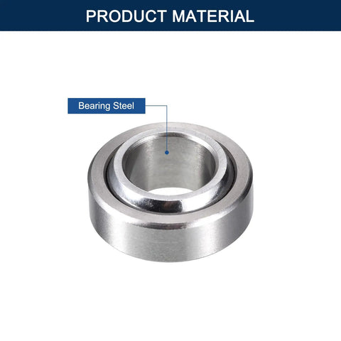 Top Shelf GE8C Sealed Spherical Plain Bearings Two Piece Bundle With 8mm Bore And 16mm Width Self Lubricating Bearing Steel Bushings showcased in bearing steel material.