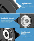 Premium Universal Nylon Bearing Pulley Wheel 90Mm with steel bearing sleeve and high quality 6202Z bearing for home gym cable rigs.