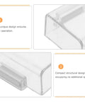 Push Button Switch Cover For Industrial Control Panels Pro Grade Water Resistant Plastic Safety Cap clear cover angled view