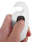 Close-up of hand holding Kidproof Cabinet And Fridge Locks with Double Button Design, Easy Install, ABS Safety Locks for Babies