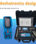 Handheld Surface Roughness Tester With Pro Grade Digital Profilometer, case with accessories shown