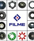 Various Elastomer Urethane Flexible Jaw Coupling Element Kit for Damper and Buffer GR14 pieces displayed with logo