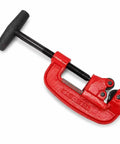 Versatile Pipe Cutter For One Eighth To Two Inch Tubing, Portable Tube Cutting Tool For Plumbing And DIY Projects, Handy, Compact, Lightweight And Easy To Use, Delivers Clean Cuts. Red 1/8 to 2 in copper and aluminum tubing cutter