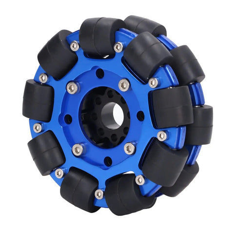 4-inch Aluminum Alloy Robot Wheel Omnidirectional Hub Components for Toy Robots with Smooth Bear