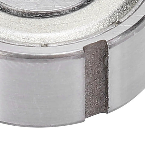 Close-up of CSK8PP One Way Clutch Roller Bearing 8X22X9mm with inner keyway, showcasing smooth surface and steel material.