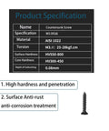 Black Corner Braces Heavy Duty L Brackets One Piece Molded Screw Mount specifications showing hardness and material details.