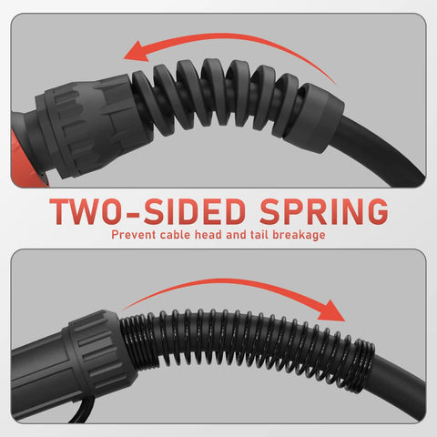 Two-sided spring mechanism on 10 Ft Flexible Neck MIG Welding Gun Torch Replacement For M10 M15 And Millermatic Series 150A