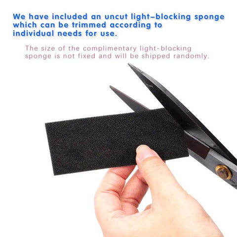 Game Changer Pre Cut Self Adhesive Light Seal Foam Sponge Kit For Canon Ae 1 Film Camera Repair showing uncut sponge for customization.