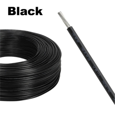 14 Awg Tinned Copper Electronic Wire 20 Meter Led Extension Cable Heat And Oil Resistant XLPE Insulated Cord on spool.