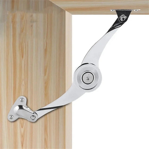 Hydraulic Cabinet Door Hinges With Stop Function Adjustable Polished Finish Kitchen Cupboard Lift Up Flap Support Hardware Soft Close