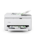 Affordable All In One Wireless Color Inkjet Printer For Home Office That Handles Duplex Printing Copy And Scan Auto Document Feeder Compact White Design