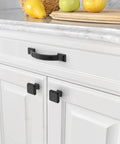 10 Pack Matte Black Cabinet Pulls, 3 Inch 76mm Hole Centers, Arch Style Handles For Kitchen Cabinets, Bathrooms, Dresser And Drawer