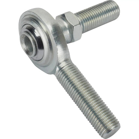 3/8 Inch RH Male Heim Joint Rod End With Stud Zinc Plated Steel And Teflon Lined Spherical Bearing for tie rod assembly