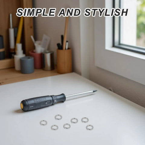 M6 Split Lock Washers 304 Stainless Steel 300 Piece Pack Badass Grip Anti Loosening Screwproof Spring Hardware beside screwdriver.