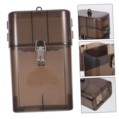 Rock Solid Waterproof Charger Cover For Electric Bike And Ebike Plug Protector Hood in brown, 9.63x6.09x3.93in with cooling vents.