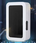 Built Like A Tank Wall Mount Charger Cover With Secure Lock And Cord Organizer For Outdoor Charging Station Box waterproof weather resistant housing in white finish.
