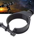 Adjustable guiding scope for telescopes with stable platform and solid tube support, includes threaded smartphone holder hole