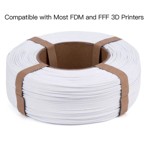 Top Shelf White Plaplus 3D Printer Filament Refill 175Mm Spool Free Format 03MM Accuracy One Kilogram close-up view